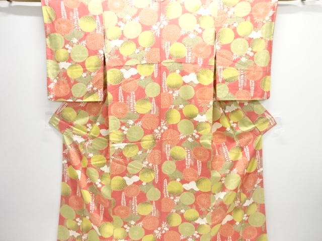 JAPANESE KIMONO / KOMON KIMONO / KIKU & PAULOWNIA